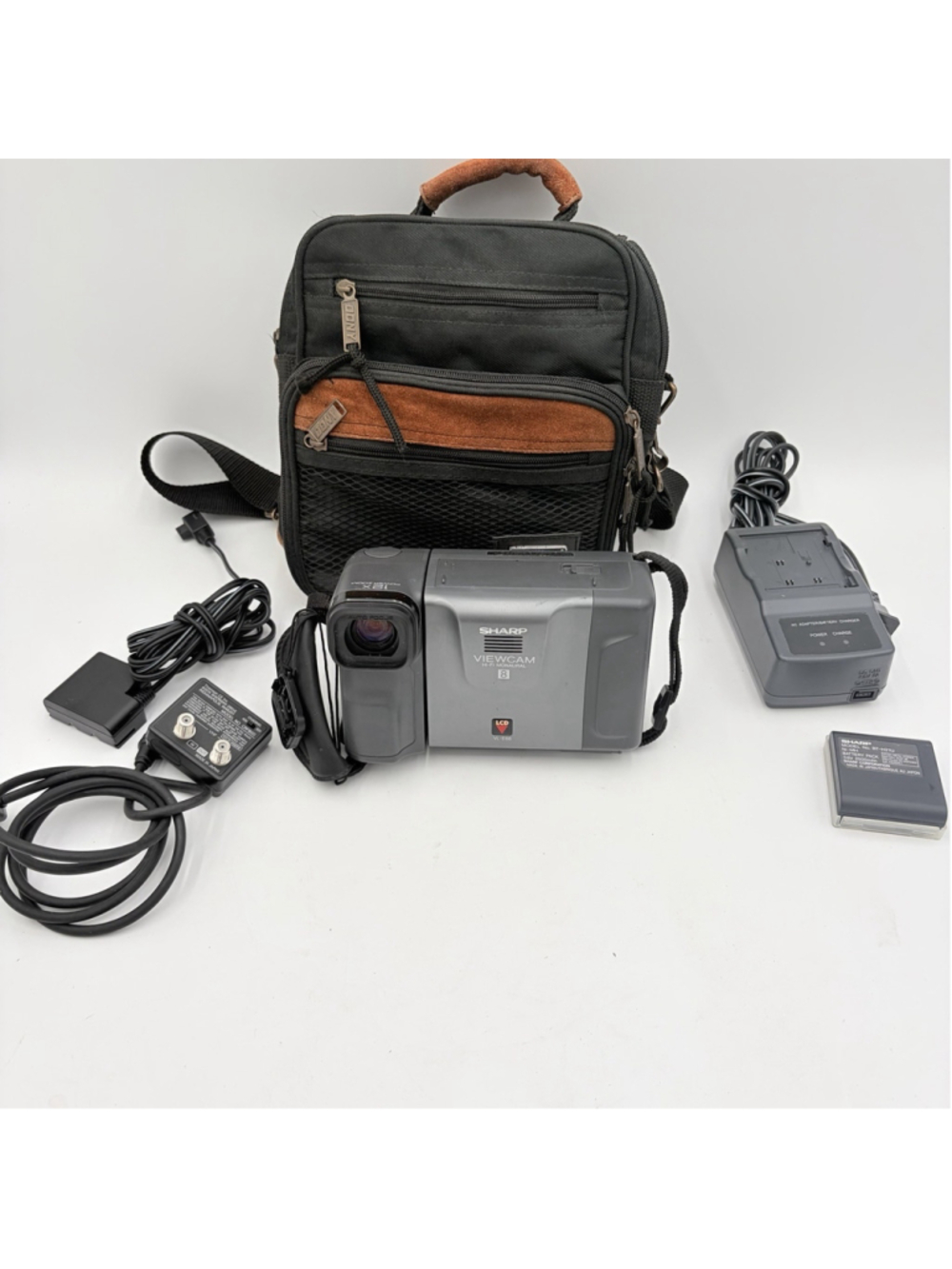 Sharp VL-E66U VIEWCAM Video8 8mm Camcorder Transfer Kit Tested Working
